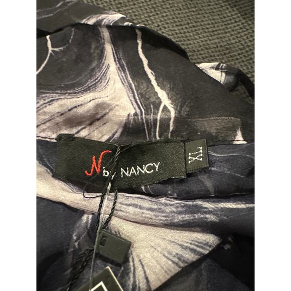 N by Nancy Sheer Long Sleeve Ruffle Top - Picture 9 of 10